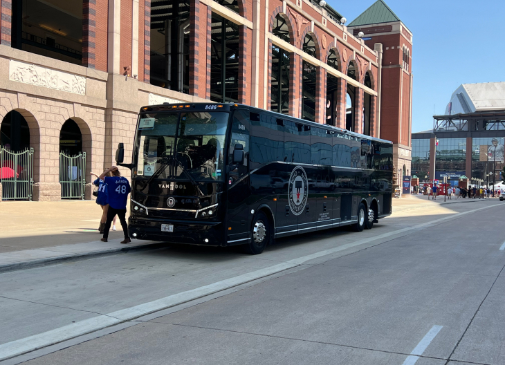Sports Team Charter Bus Services in Dallas, Texas